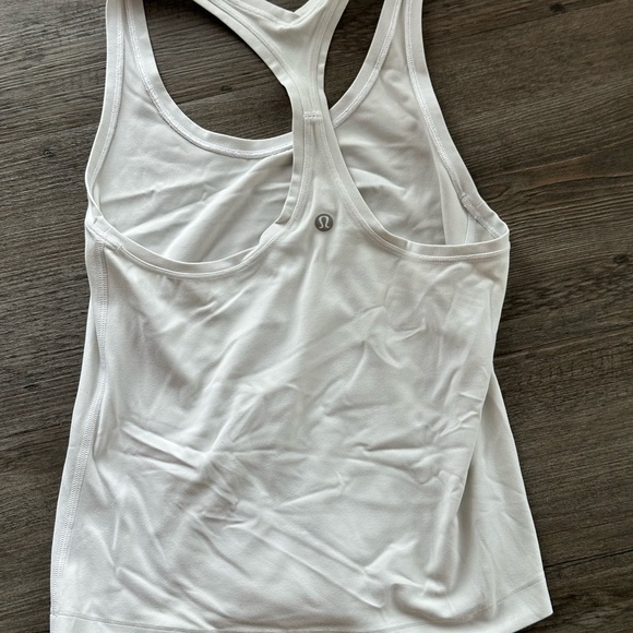 Lululemon White Racerback Tank Top - Picture 3 of 5